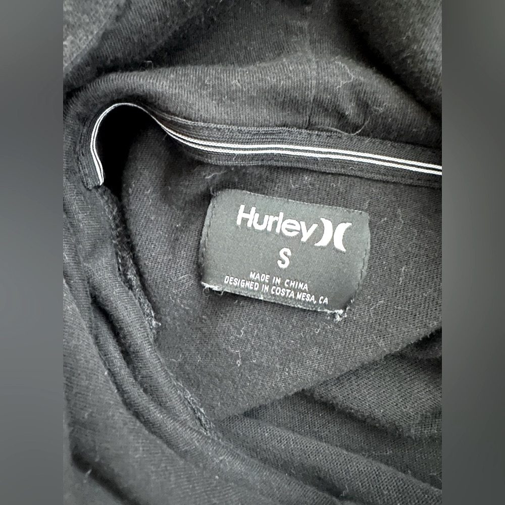 Hurley Black Men's Hooded Tee - Picture 9 of 10